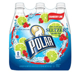 Polar Seltzer Cranberry Lime, 16.9 Fluid Ounce (Pack of 6)