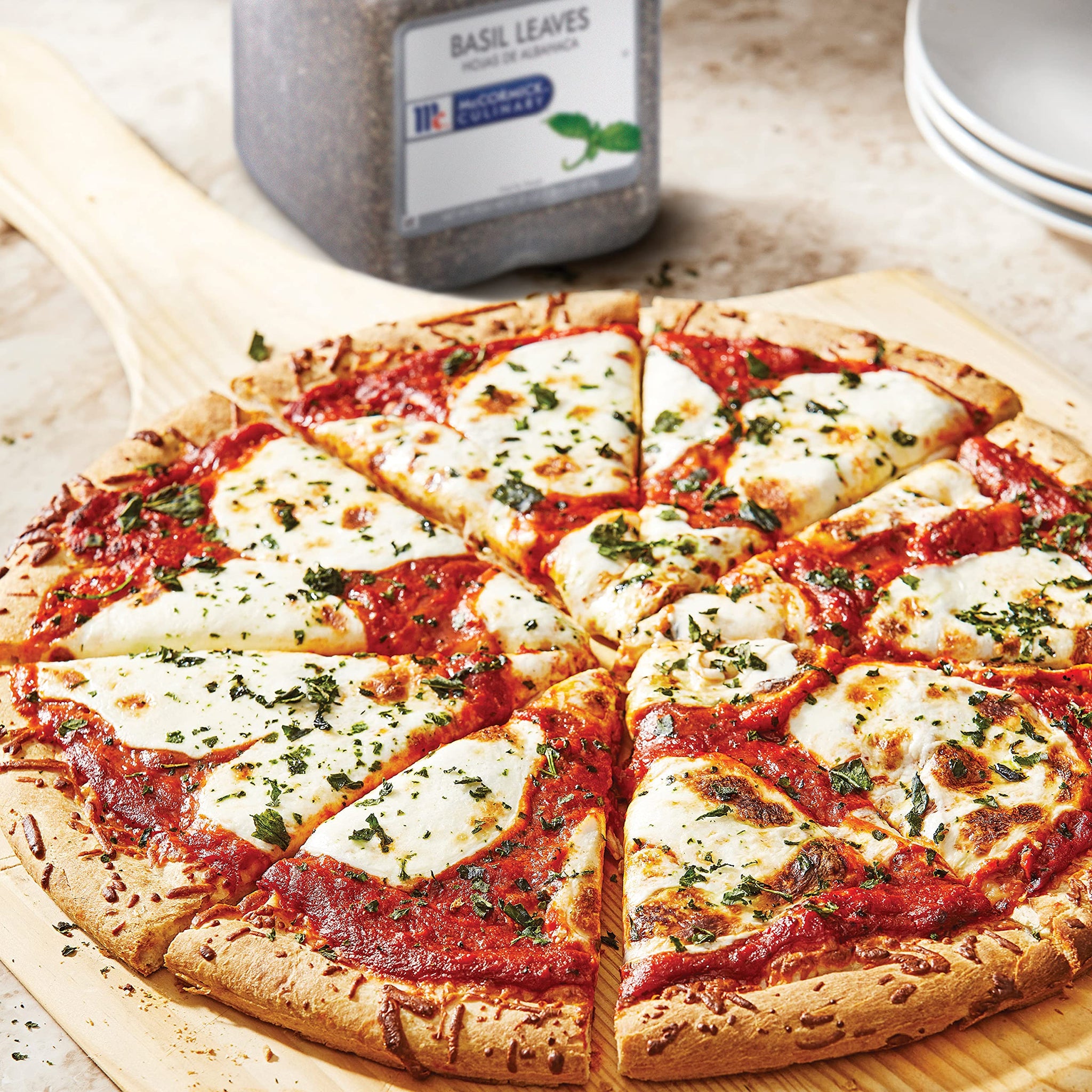 McCormick Culinary Dried Basil Leaves, 22 oz - One 22 Ounce Container of Dried Basil Seasoning in Bulk, Pairs Well with Pasta, Pizzas, Poultry, Sauces