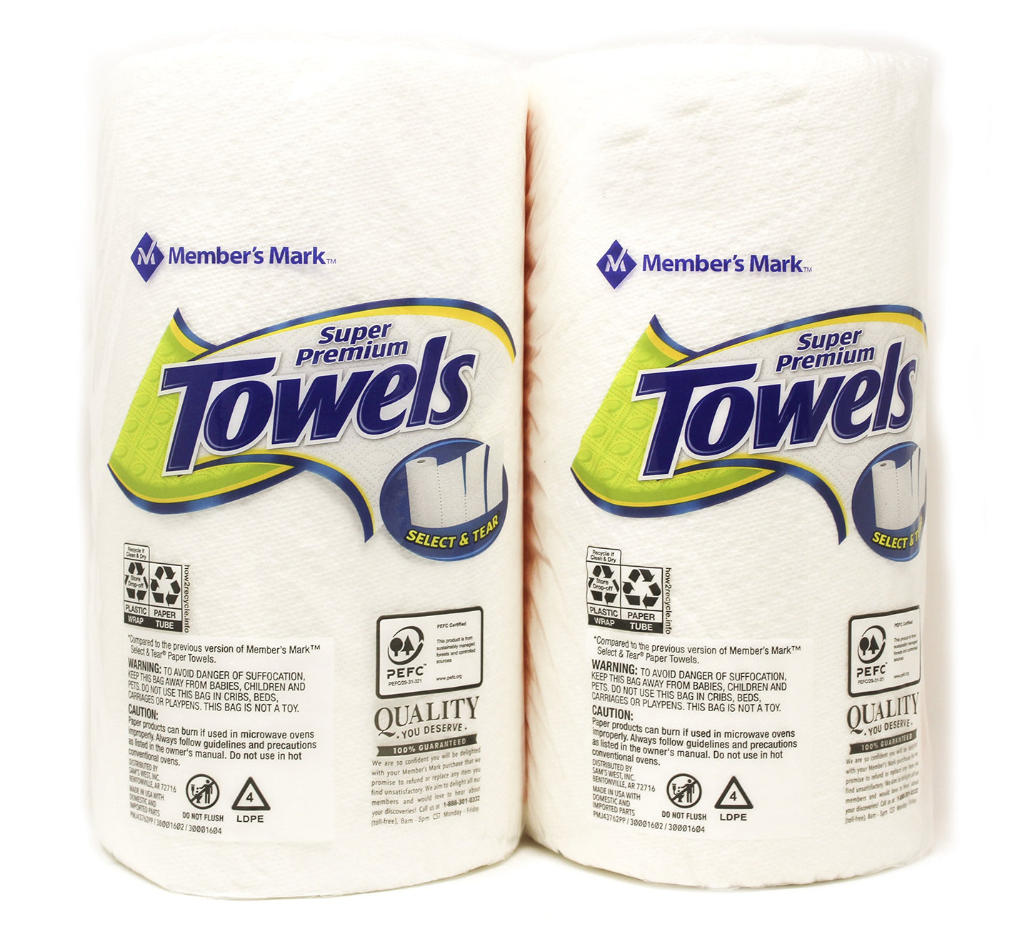 Member's Mark Super Premium Paper Towels, 2 Rolls - Each Roll 150 Sheet