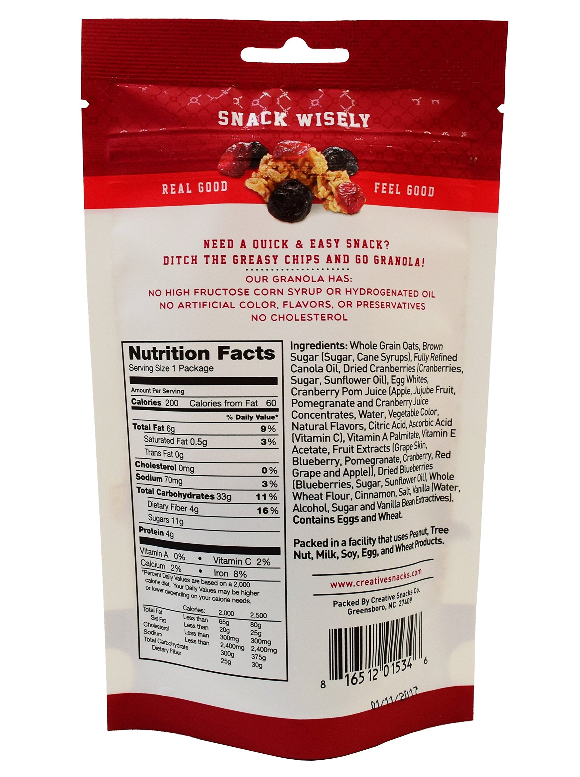 Creative Snack Granola Berry Grab Go, 2 oz