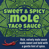Ortega Sweet & Spicy Mole Taco Sauce, Sweet and Spicy Sauce and Marinade, 8 Ounce