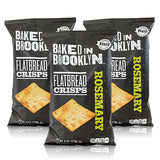 Baked in Brooklyn Flatbread Crisps Always Baked Always Tasty Certified Kosher - Rosemary 6 oz 3 pack