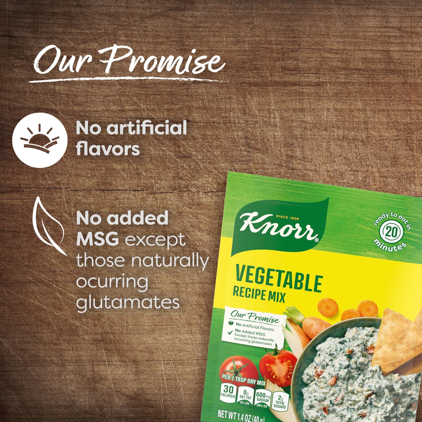 Knorr Soup Mix and Recipe Mix Vegetable For Soups, Sauces and Simple Meals No Artificial Flavors 1.4 oz