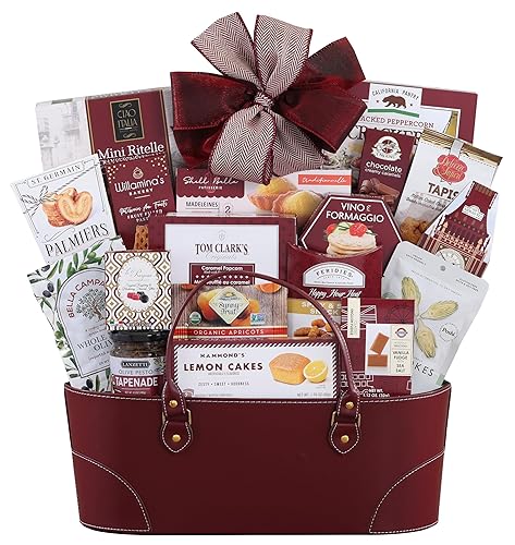 Wine Country Gift Baskets Premier Gift Basket Collection Gift Basket for Women, Men, Families, Chocolate, Savory Snacks, great gift for Spring