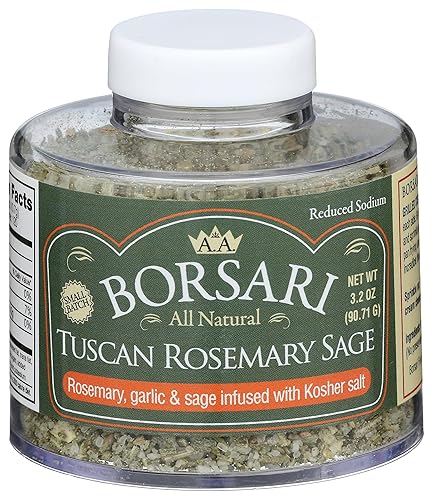 Borsari, Salt Seasoning Rosemary Sage Tuscan, 3.2 Ounce