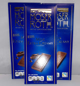 Moser Roth Milk Extra Creamy Chocolate - Pack of 3 - 13.2oz bars (Made in Germany)