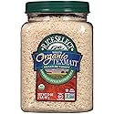 RiceSelect Organic Texmati White Basmati Rice, Premium Long Grain Organic American Basmati Rice, Gluten-Free, Non-GMO, Kosher, 32oz Jar (Pack of 1)