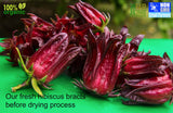 Sorrel Hibiscus Flowers (2 x 3Oz.) Herbal Tea Whole Petal 6 Oz - 100% Natural Dried Raw - Non GMO - Vegan - USFDA Inspected - Makes Refreshing Iced