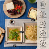 Luxe Designs Palm Leaf Plates - Eco-Friendly Alternative to Bamboo & Plastic - Heavy-Duty Compostable & Biodegradable Party Plates - Microwave & Oven