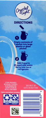 Crystal Light Drink Mix, Zero Sugar Powdered Water Enhancer, Artificially Flavored Low Calorie Beverage Mix, Powdered Soft Drink Mix for Flavorful