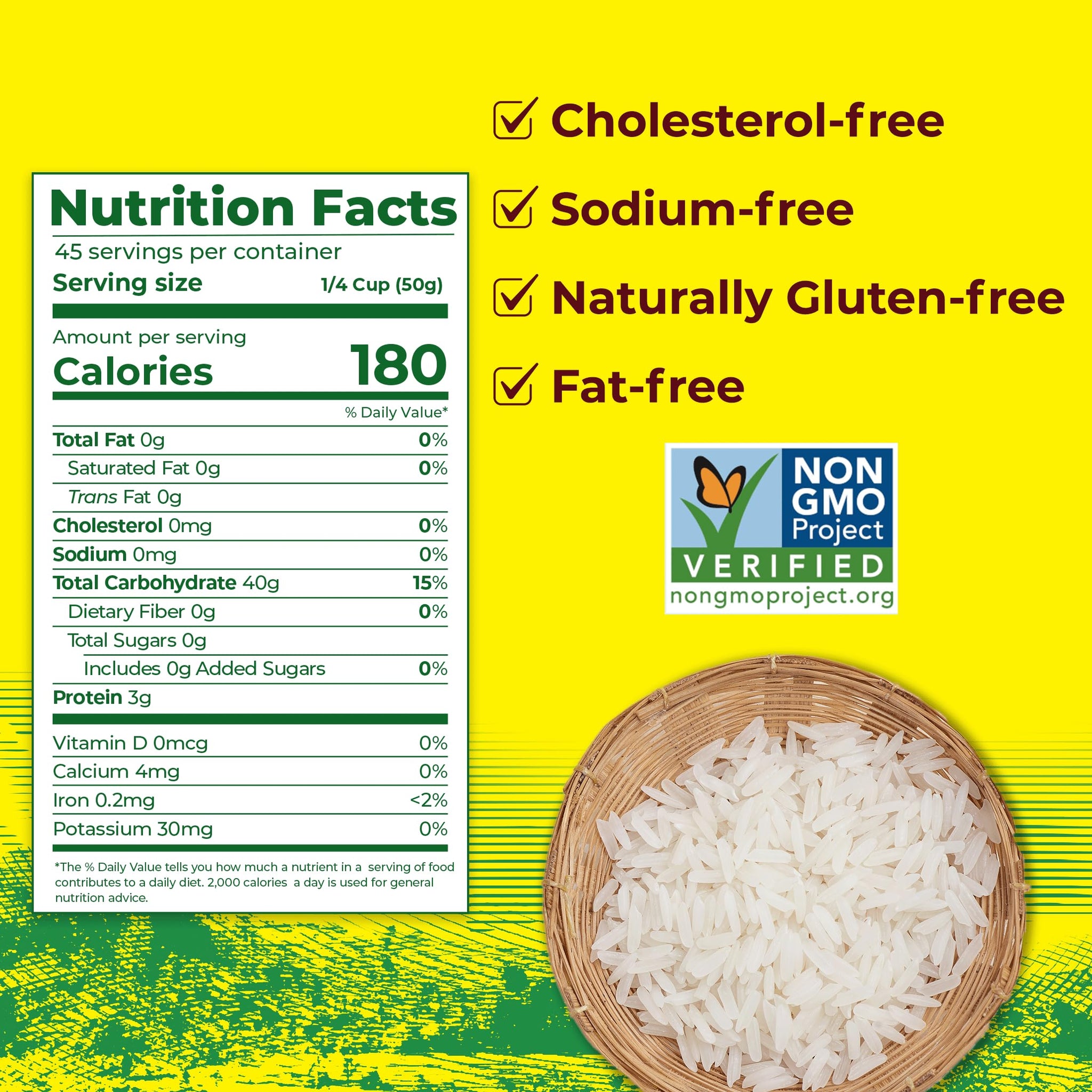 Golden Star Thai Hom Mali Jasmine Rice - Prime Grade White Rice, 5 lb