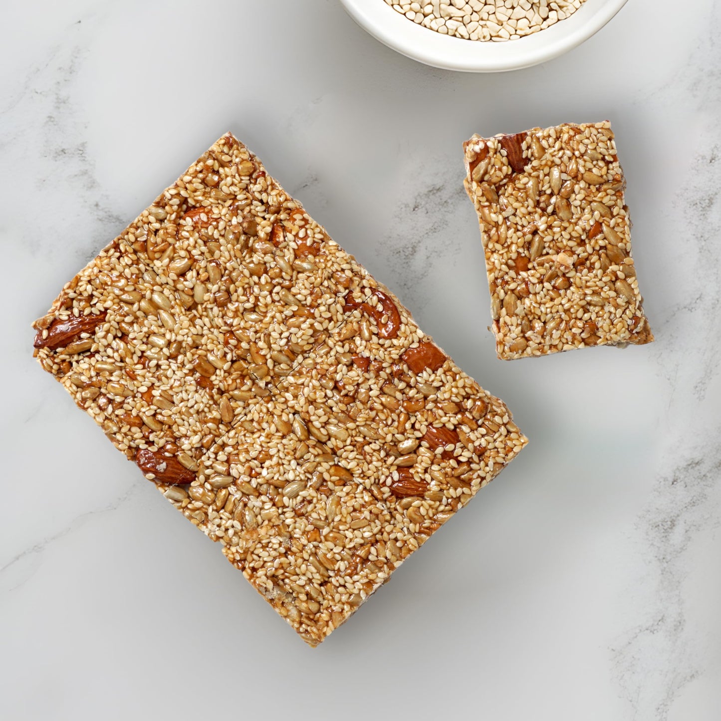 Honey Nut & Seed Crunch Brittle, 1 Pound Bulk Bag, The Hampton Candy Company