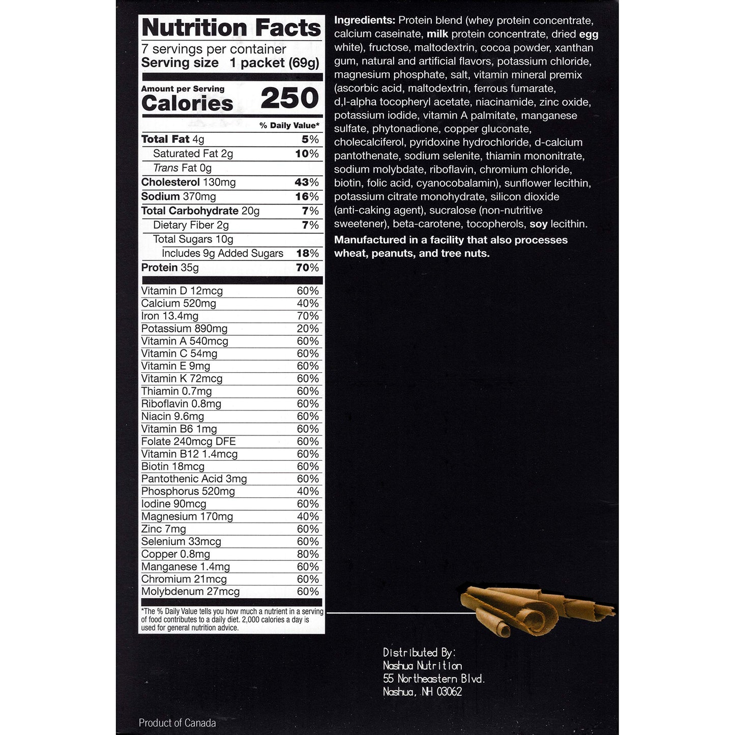 Proti-Thin Very High Protein VHP Chocolate Meal Replacement Drink, 35g Protein, Low Calorie, Low Fat, Essential Vitamins & Minerals, No Gluten