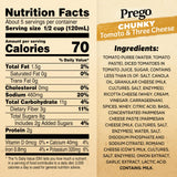 Prego Chunky Tomato and Three Cheese Pasta Sauce, 23.75 oz Jar