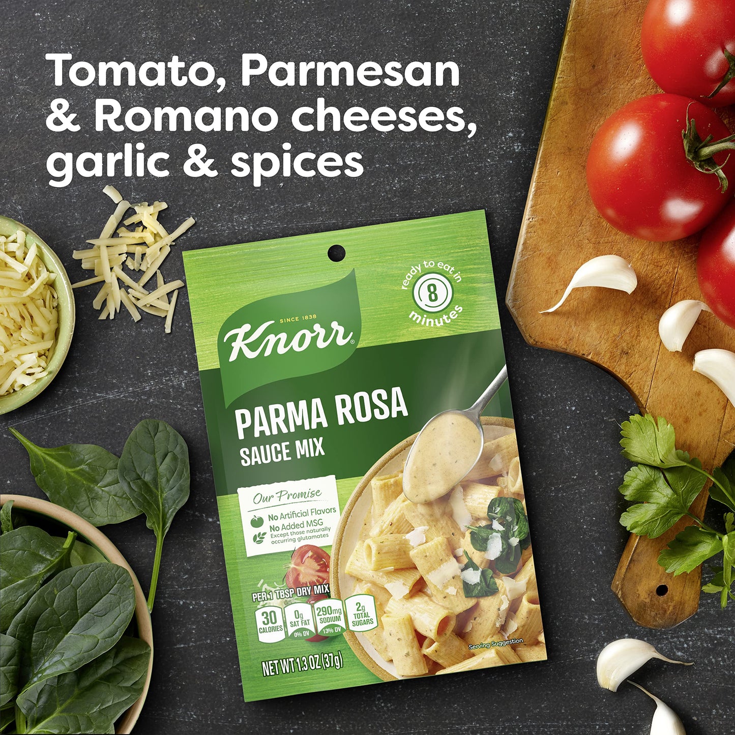Knorr Sauce Mix Creamy Pasta Sauce For Simple Meals and Sides Parma Rosa No Artificial Flavors, No Added MSG 1.3 oz, Pack of 24