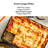 DeLallo Lasagna Sheets, 13.2 Ounce Box, Classic Italian Recipe, Made with 100% Durum Wheat Semolina Flour, Made in Italy, Vegan, Non-GMO, (6 Pack)