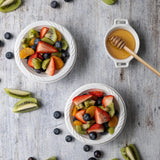 Bluetable Disposable Bowls 12 oz Bulk Case Pack (800 Count) Plastic Bowl White - Heavy Duty Bowls for Hot Soup Microwave Safe Paper Alternative Large
