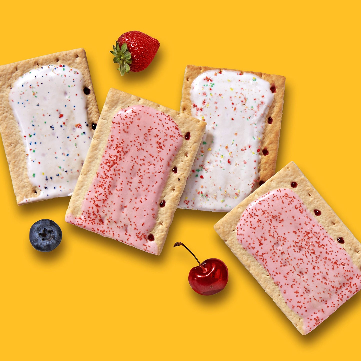 Pop-Tarts Breakfast Toaster Pastries, Flavored Variety Pack, Frosted Strawberry, Frosted Blueberry, Frosted Cherry, 22 oz (12 Count)(Pack of 12)