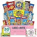Small Mother's Day Snack Box (30 Piece Variety Gift Basket Care Package) Chips, Candy, Peanuts, Popcorn, Cookies, Gummy Snacks, Chocolates & More