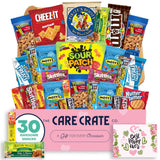 Small Mother's Day Snack Box (30 Piece Variety Gift Basket Care Package) Chips, Candy, Peanuts, Popcorn, Cookies, Gummy Snacks, Chocolates & More