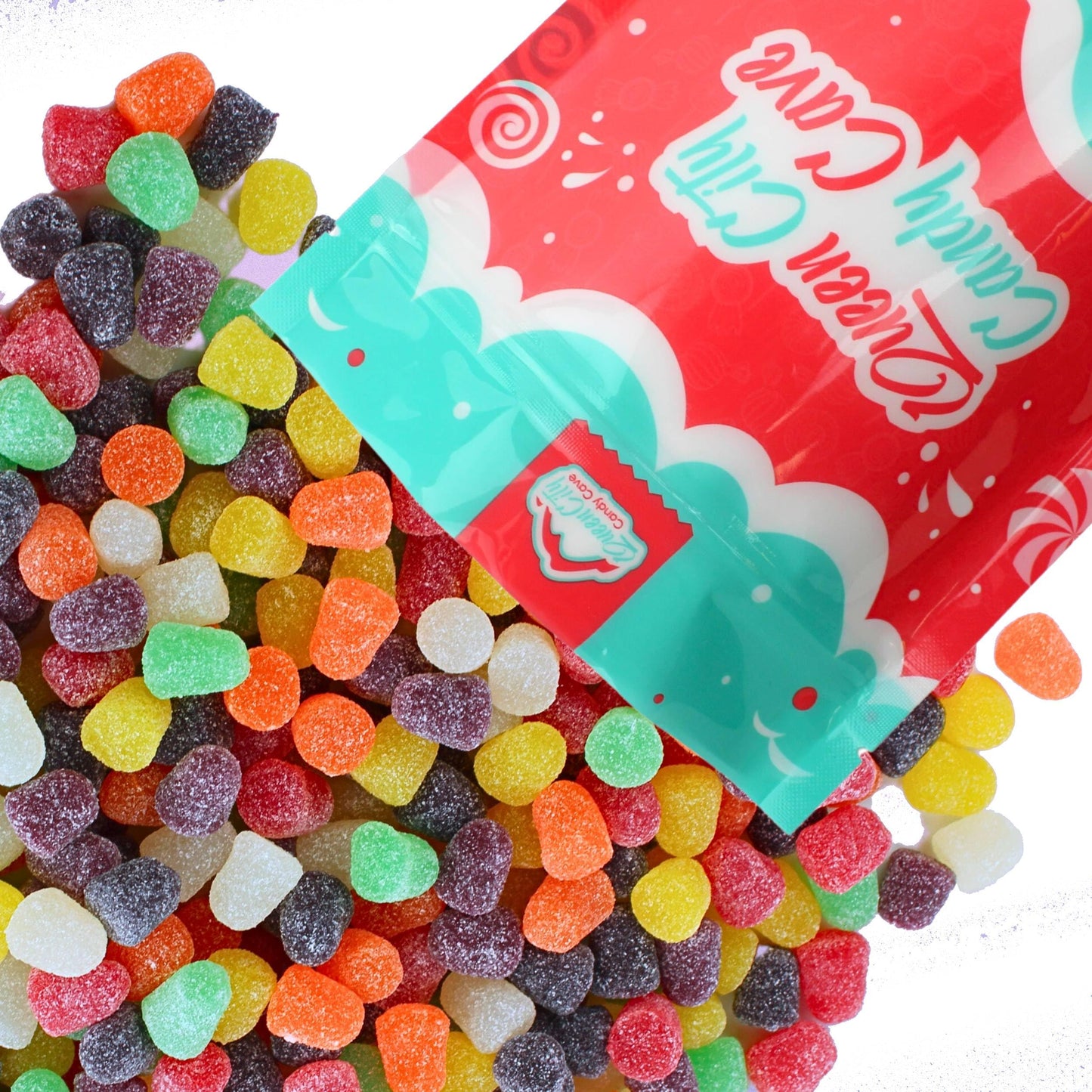 Assorted Classic Spice Drops Candy Gum Drops - Old Fashioned Jelly Spiced GumDrops Candy Bulk, by Queen City Candy Cave (1 Pound)