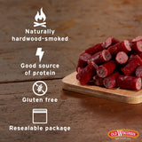 Old Wisconsin Turkey Sausage Snack Bites, Naturally Smoked, Ready to Eat, High Protein, Low Carb, Keto, Gluten Free, 16 Ounce Resealable Tub