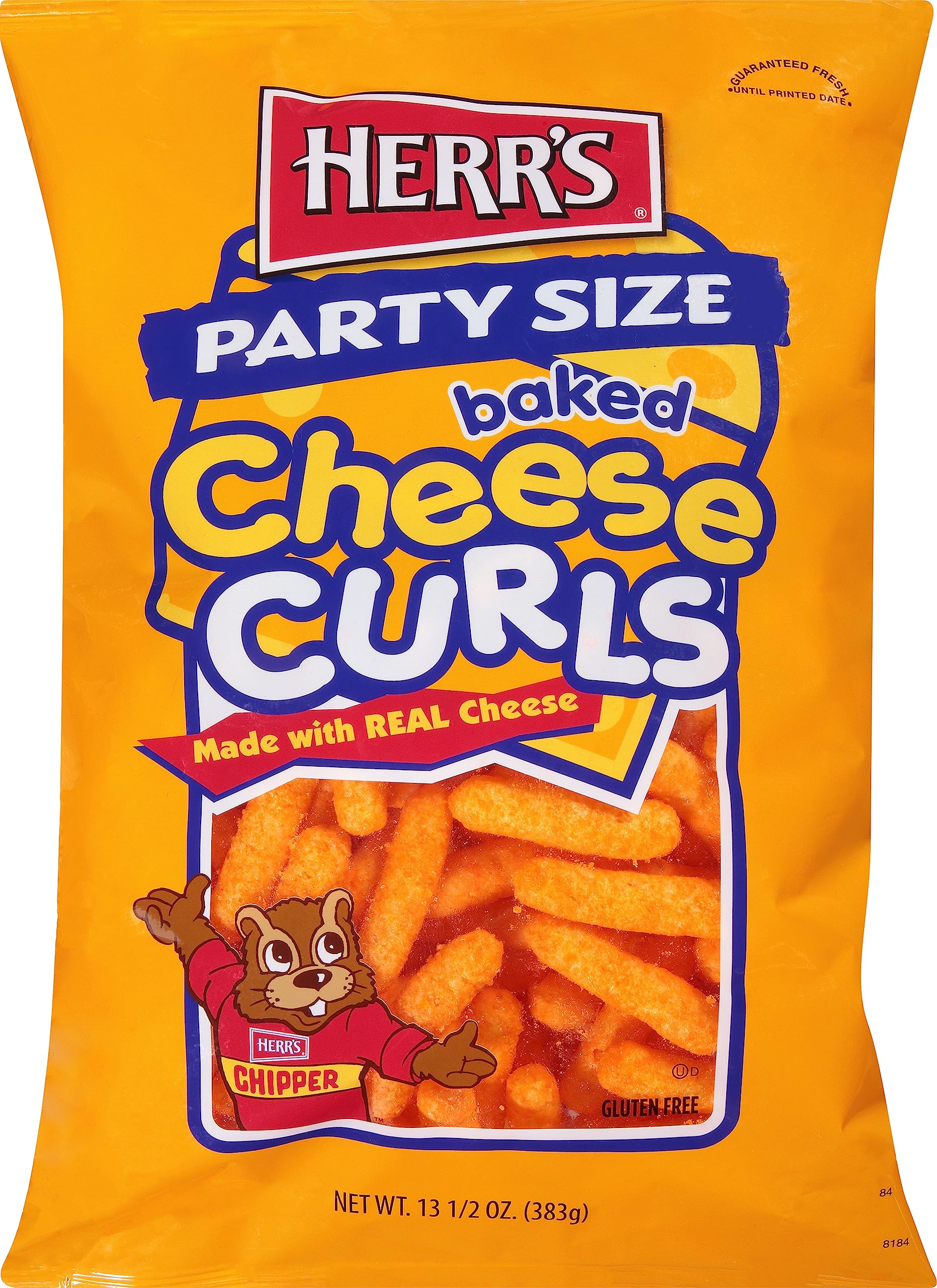 Herrs, Cheese Curls Party Size, 13.5 Ounce