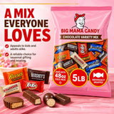 Big Mama Candy Bulk Chocolate Candy Assortment 5 lb Wrapped Mix