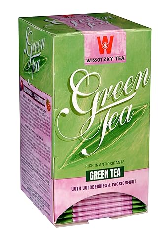 Wissotzky Green Tea with Wildberry and Passionfruit, 1.06-Ounce Boxes (Pack of 6)