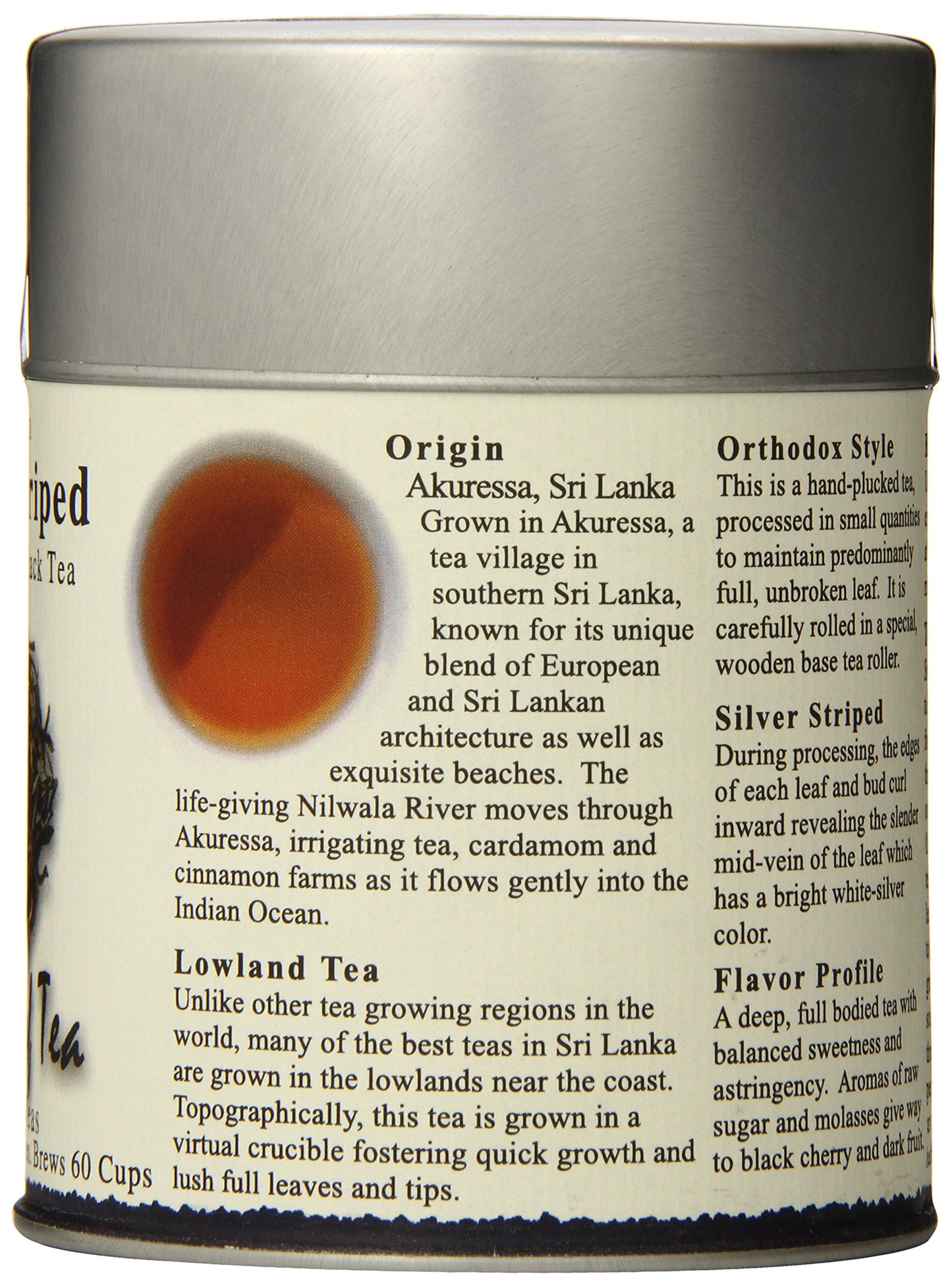 The Tao of Tea, Ceylon Silver Striped Sri Lankan Black Tea, Loose Leaf, 4 Ounce