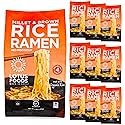 Lotus Foods Bulk Food Organic Millet & Brown Rice Ramen Noodles with Red Miso Soup, Gluten-Free Easy to Cook & Healthy Japanese Noodles with Instant