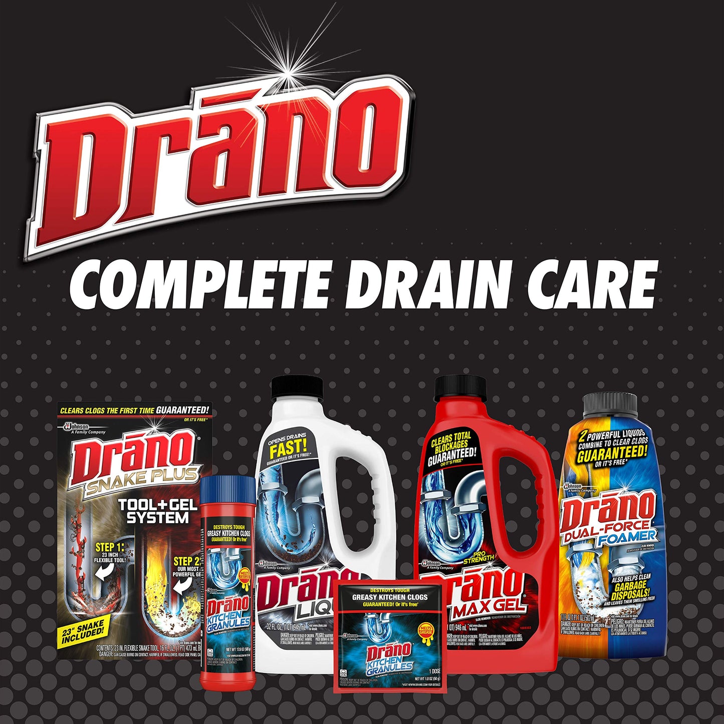 Drano Kitchen Granules Drain Clog Remover and Cleaner, Unclogs blockage from Grease or Cooking Oil, 17.6 oz