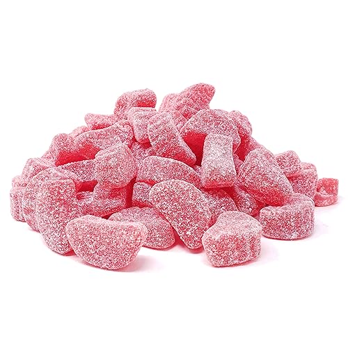 Candy Retailer Cherry Slices Gummy Candy, Sugar Coated Jelly Candy, Chewy Cherry Flavor (2 Pounds)