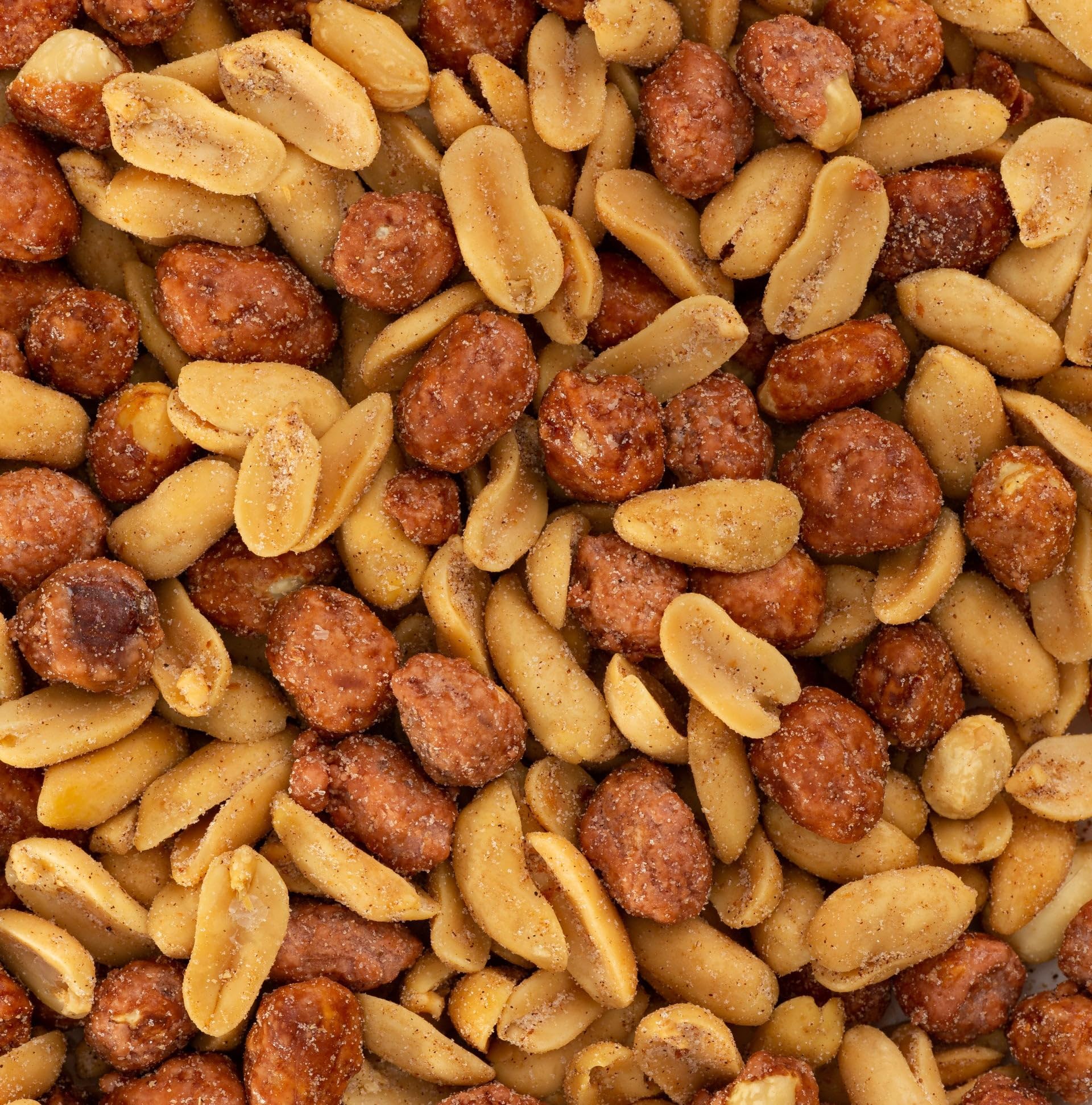 Belmont Peanuts Gourmet Maple Bourbon Butter Toffee Mixer with Maple Bourbon-Spiced Sea Salt and Butter Toffee Virginia Peanuts, 18 oz (1 Pack)
