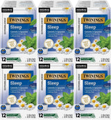 Twinings Sleep Nightly Calm Herbal Tea Single Serve K-Cup Pods for Keurig Brewers, 12 Count Box (Pack of 6)
