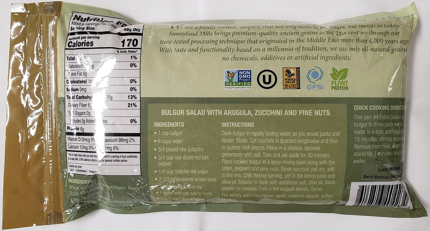 #4 Extra Coarse Traditional Bulgur Wheat 2lb.