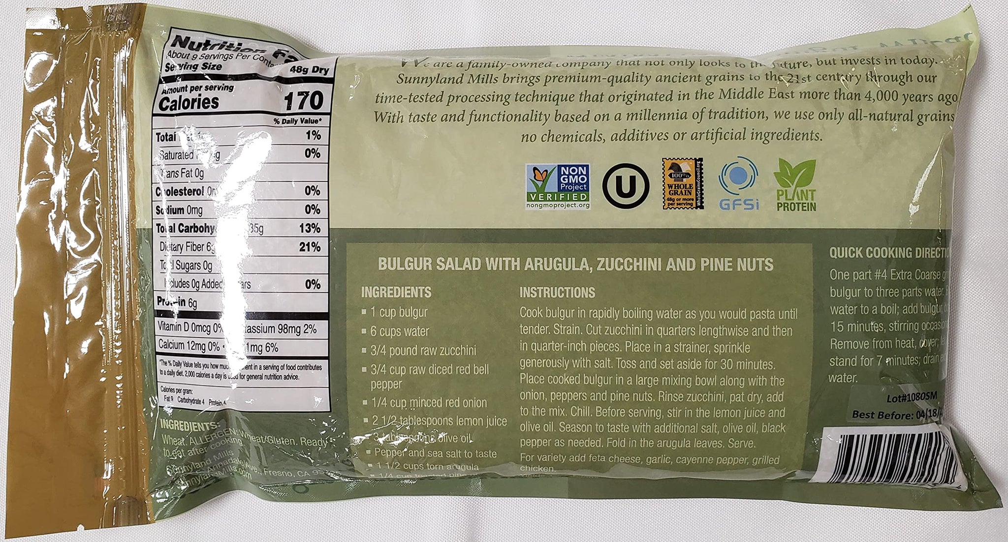 #4 Extra Coarse Traditional Bulgur Wheat 2lb.