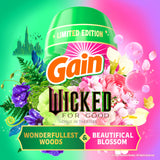 Gain In-Wash Laundry Scent Booster "Wicked: For Good" Limited Edition, Wonderfullest Woods & Beautifical Blossom, 12.2 oz, Fresh Extender + Odor