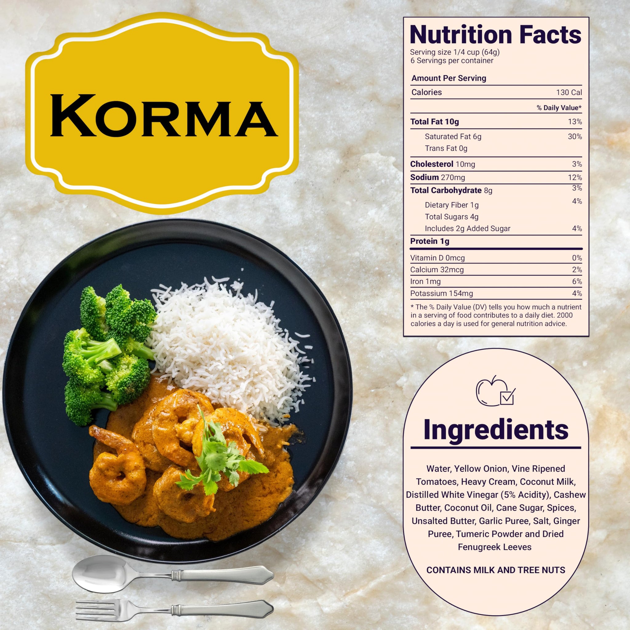 Twist Foods Korma Sauce | Mild Indian Korma Curry Sauce | Authentic Restaurant-Style Indian Simmer Sauce | Gluten-Free | No Preservatives or