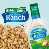 Snak Club Peanuts with Hidden Valley Ranch Seasoning, Roasted Nuts, Gluten-Free and Kosher Snack, 11 oz Resealable Bag