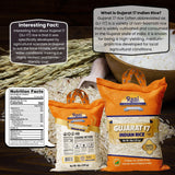 Rani Gujarat 17 Indian Rice 64oz (4lbs) 1.81kg Cloth Bag ~ All Natural | Gluten Friendly | Vegan | Kosher | Export Quality | Indian Origin