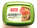 Haechandle Seasoned Soybean Paste 1.1 Lb (500g) Tub (Pack of 2)
