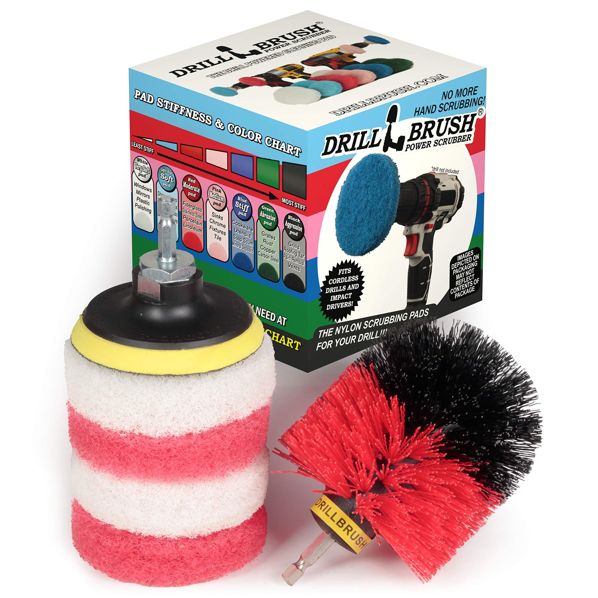 Indoor - Outdoor - Cleaning Supplies - Garden - Bathroom Accessories - Drill Brush - Grout Cleaner - Bathtub - Bath Mat - Sink - Flooring - Scrub