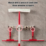 CLEANHOME Window Squeegee Outdoor Window Cleaner Cleaning Tools with 54 in Telescopic Aluminum Long Handle for Shower Doors, Bathroom, Windows