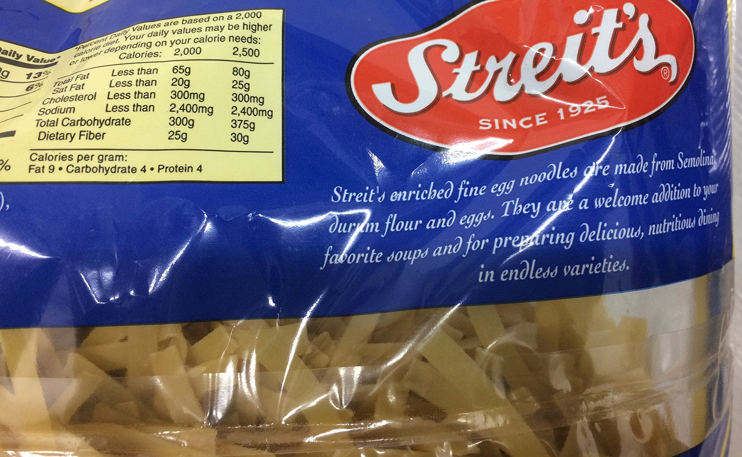 Streit's Egg Enriched Noodles Medium 12 Oz. Pack Of 3.3