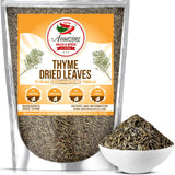 Dried Thyme Leaves, 4 oz. Bag, Natural Herbs and Spices for Pastas, Soups, Oils, Dips, and Vegetables, Farm Fresh and Vegan, Rich Savory Flavor by