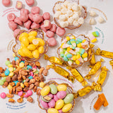 Candy Gift Basket, Snack Variety Box | Spring Candy, Almonds, Chocolate, Gummies, Gourmet Food | Care Package, Treat Assortment for Adults, Families