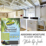 OdoBan Air Purifying Charcoal Natural Odor Eliminator, Non-Toxic Formula, Made in the USA, Fragrance Free, 200 Gram Bag