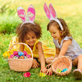 OCTERIC 120Pcs Easter Eggs Bulk, 2.3" Fillable Printed Colorful Plastic Easter Eggs Empty for Easter Hunt, Easter Basket Stuffers, Party Favor