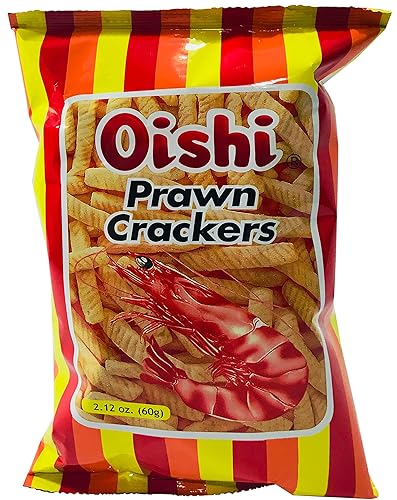 Oishi Prawn Crackers Original Flavor 2.12oz Pack of 4